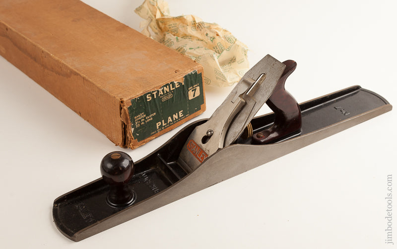 STANLEY No. 7 Jointer Plane Type 16 circa 1933-41 NEAR MINT in Original Box  USED ONCE!     75579 - 75579