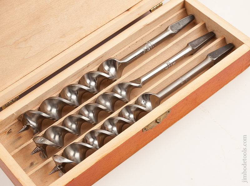 Complete Set of 13 RUSSELL JENNINGS Auger Bits in Original 3 Tiered Box in Shipping Box     75587 - 75587