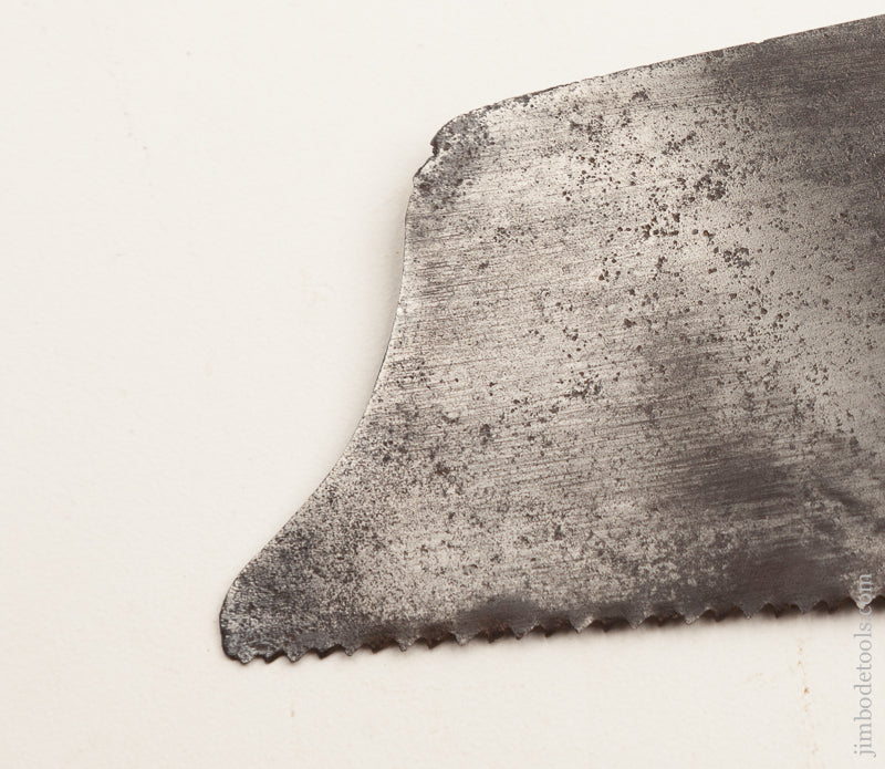 Circa 1856-1859 BAKEWELL & CO. MIDDLETOWN NY - 18 Inch Gent's Half-Back Saw RARE - 75742U - 75742U