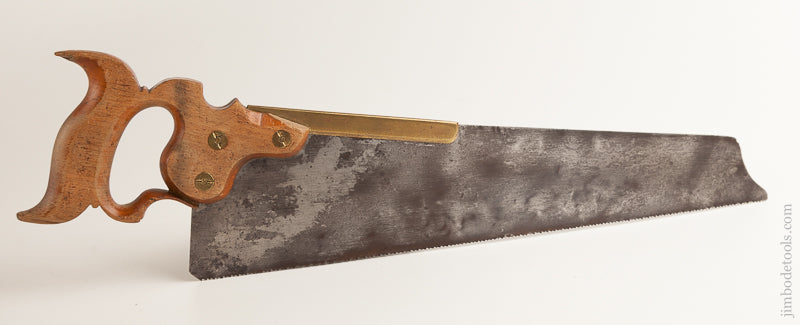 Circa 1856-1859 BAKEWELL & CO. MIDDLETOWN NY - 18 Inch Gent's Half-Back Saw RARE - 75742U - 75742U