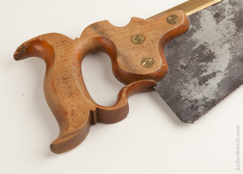 Circa 1856-1859 BAKEWELL & CO. MIDDLETOWN NY - 18 Inch Gent's Half-Back Saw RARE - 75742U - 75742U