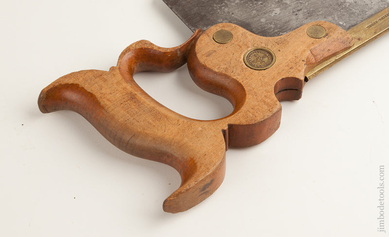 Circa 1856-1859 BAKEWELL & CO. MIDDLETOWN NY - 18 Inch Gent's Half-Back Saw RARE - 75742U - 75742U