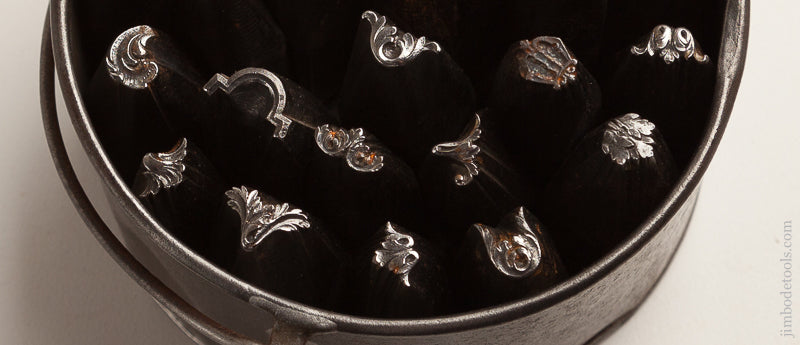 Gorgeous French Set of 25 Silversmith's Repousse Stamps EARLY - 75767