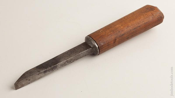 18th Century! 5/8 x 12 3/4 inch Pig Sticker Mortise Chisel GREEN- 75807