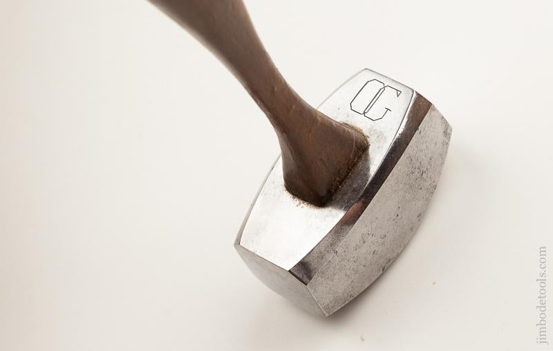 Stunning! Two pound Silversmith's 3 x 9 1/2 inch Hammer Marked OG - 75814U