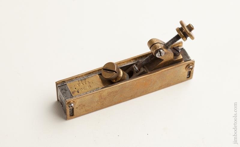 Unusual Miniature 3 1/2 x 3/4 inch PAT APPL FOR Adjustable Plane - 75830U