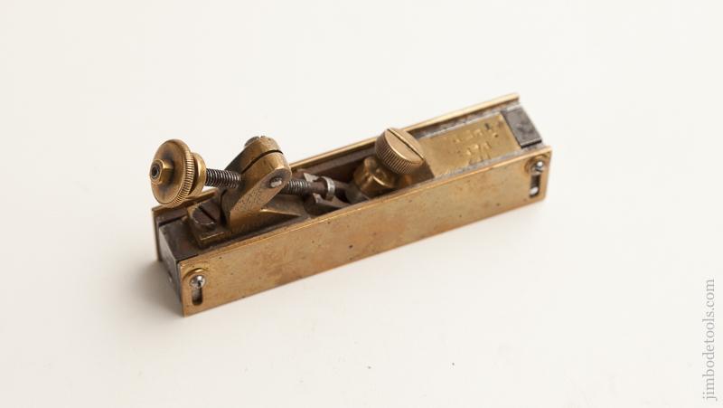 Unusual Miniature 3 1/2 x 3/4 inch PAT APPL FOR Adjustable Plane - 75830U