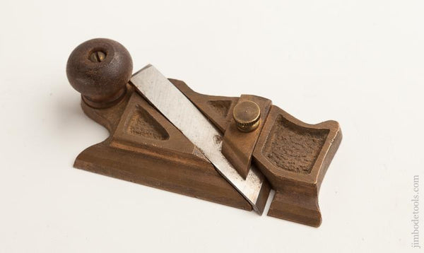 1 3/4 x 4 1/4 inch Brass Side Rabbet Plane - 75834