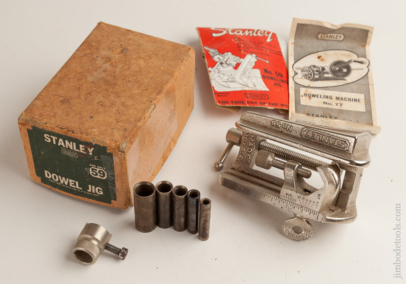 STANLEY No. 59 Dowel Jig 100% COMPLETE in Original Box - 75844