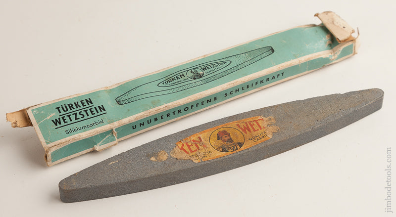TURKENWETZSTEIN Nine inch Scythe Stone with Decal in Original Box - 75846