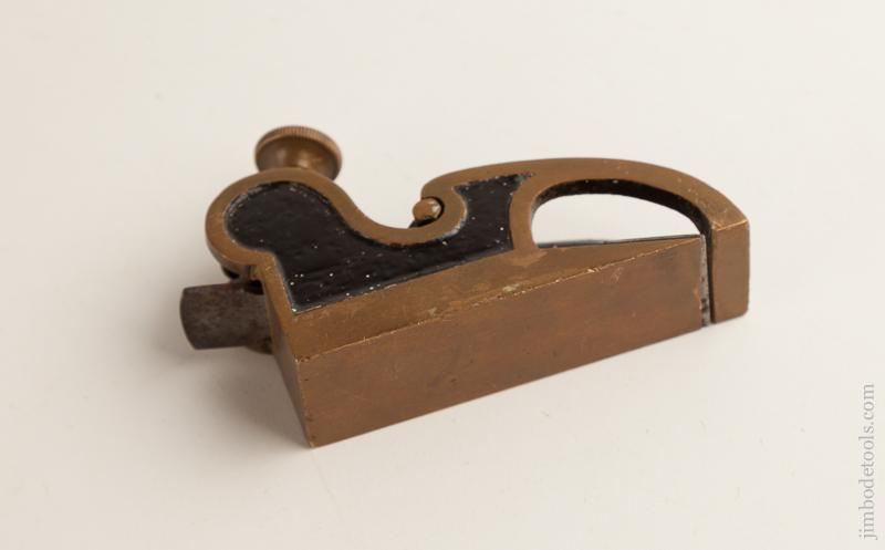 RARE 1 1/8 x 3 3/4 inch Brass PRESTON Bullnose Rabbet Plane FINE - 75851