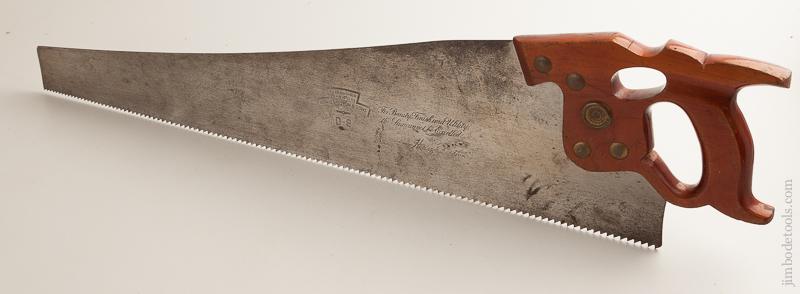 5 1/2 point 26 inch Rip DISSTON D-8 Key Hole Hand Saw - 75861