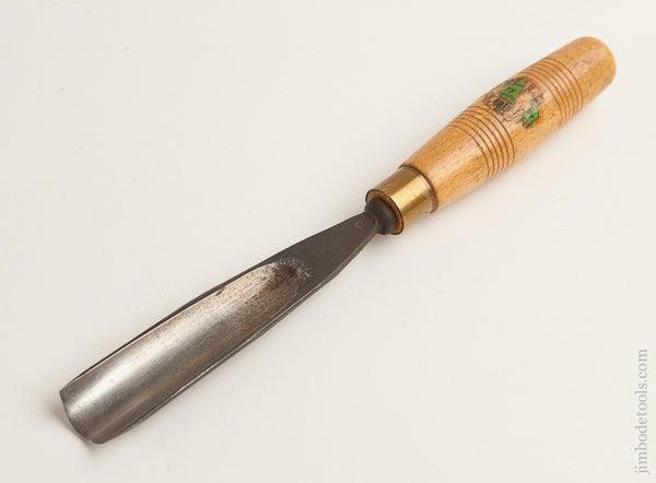1 x 9 7/8 inch HENRY TAYLOR No. 9 Gouge with Decal NOS - 75883R