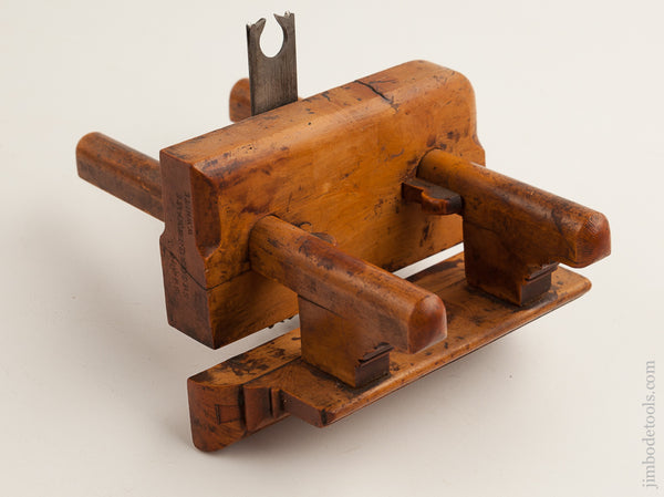 RARE Solid Boxwood Miniature Carriagemaker's Plow Plane - 75884R