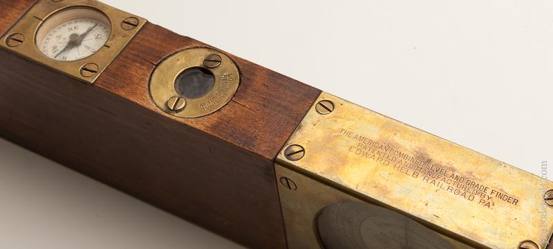 Complete and Fine! 24 inch HELB July 12, 1904 Patent THE AMERICAN Combined Level and Grade Finder - 75900R