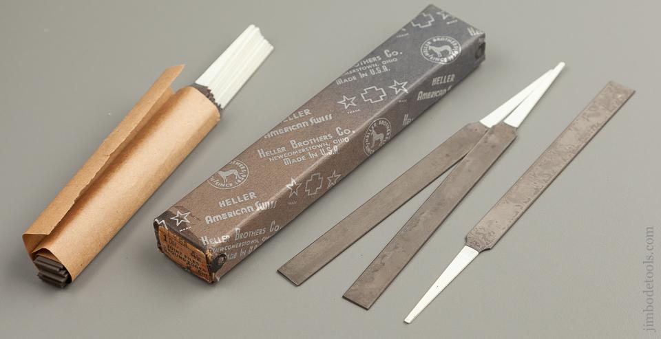 One Dozen 4 inch Joint Files Two Round Edges MINT in Original Box NEW OLD STOCK - 75946M