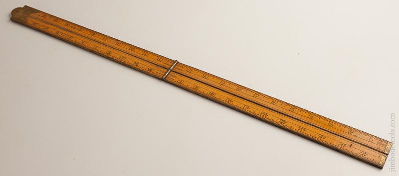 Extra-Fine! Boxwood and Brass STANLEY No. 94 Carriage Maker's Rule SWEETHEART - 75498R