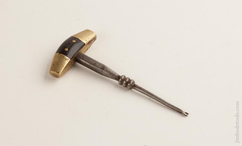 Beautiful 4 1/4 inch Brass & Buffalo Horn Miniature Barrel Tester - 75964U