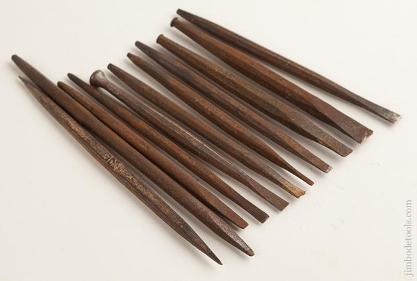 Eleven Stone Carver's Chisels - 75965R