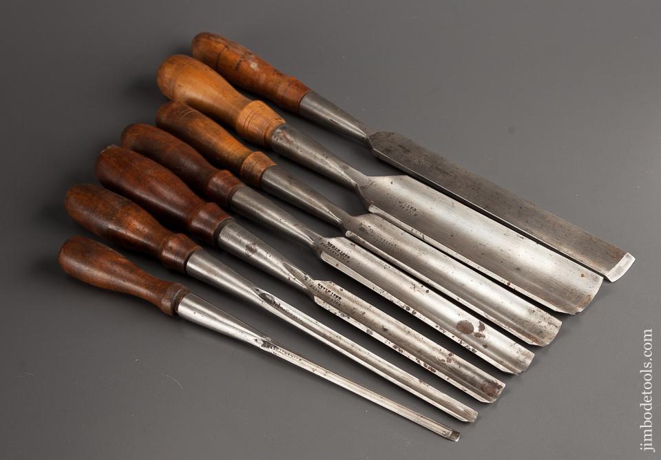 Awesome Set of Seven BUCK BROS Socket Gouges - 75979
