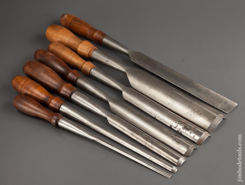Awesome Set of Seven BUCK BROS Socket Gouges - 75979