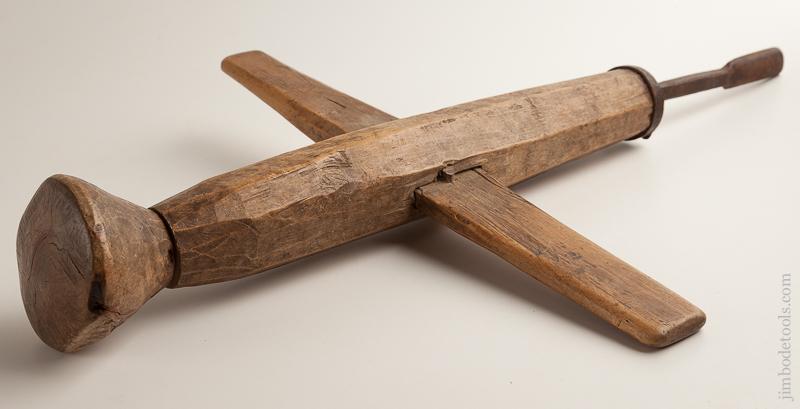 Early 27 1/2 inch Long Spoon Bit T Auger Dated 1799 - 75984