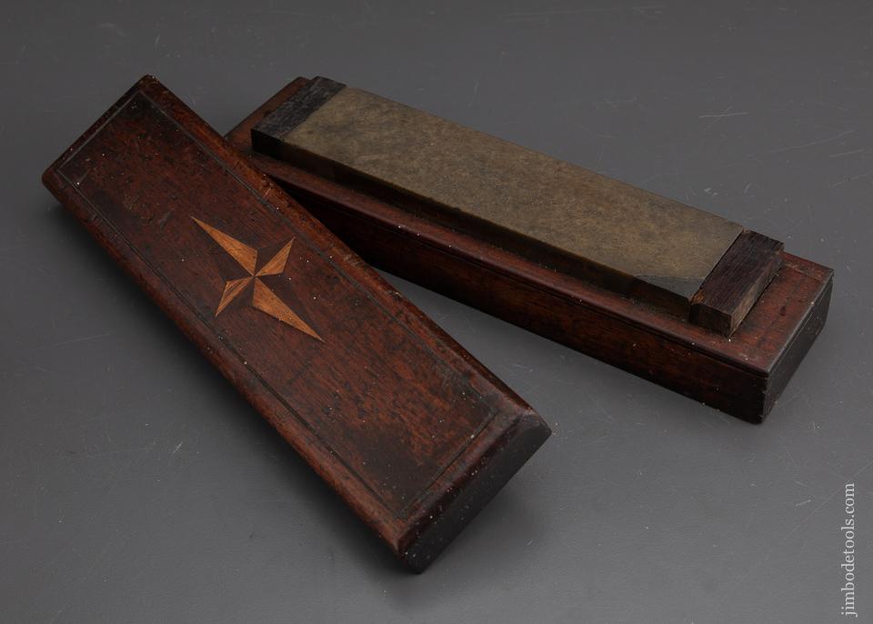 Lovely Eleven inch Honing Stone Box with Inlay - EXCALIBUR 75