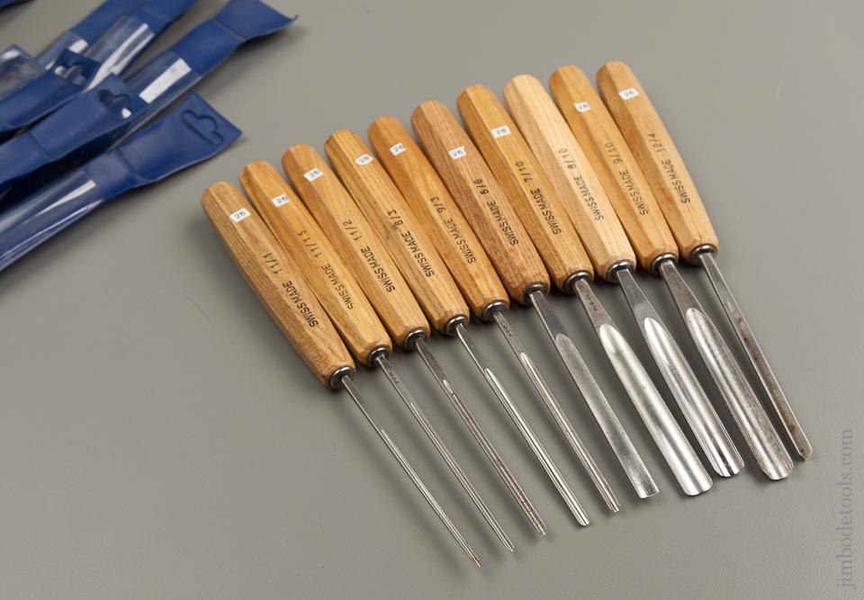 Set of Ten PFEIL SWISS MADE Gouges BRAND NEW - 76003 – Jim Bode Tools