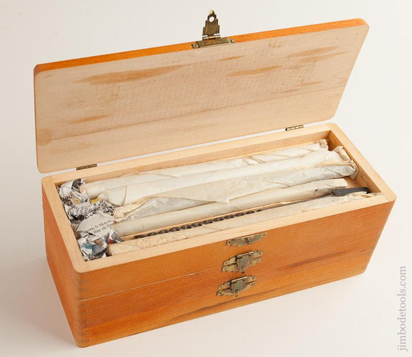 RARE Complete Set of 13 RUSSELL JENNINGS Fast Cutting Coarse Screw Auger Bits in Original 3 Tiered Box - 76023