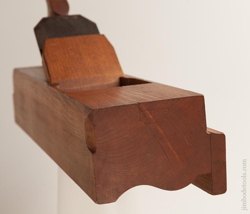 DEAD MINT! 4 5/8 inch Wide L. GARDNER GREEN ST Handled Ogee Crown Molding Plane circa 1825-55 BOSTON - 76055U