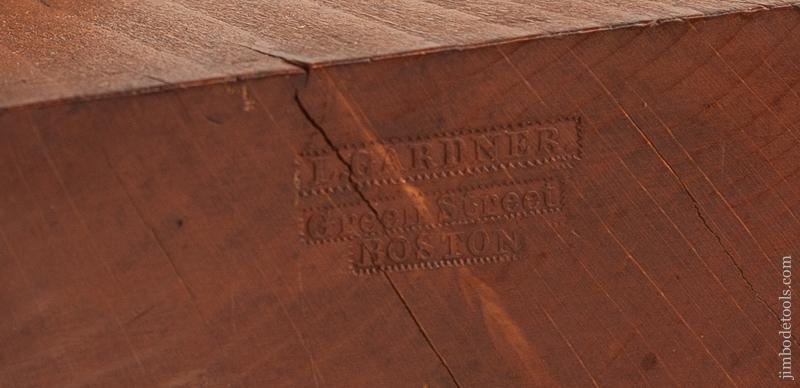 DEAD MINT! 4 5/8 inch Wide L. GARDNER GREEN ST Handled Ogee Crown Molding Plane circa 1825-55 BOSTON - 76055U