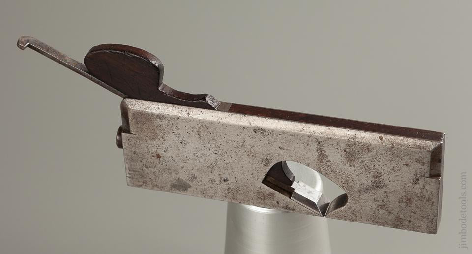 FINE 1/2 x 5 7/8 inch NORRIS No. 8 Dovetailed Steel Rabbet Plane with Rosewood Infill - 76070U