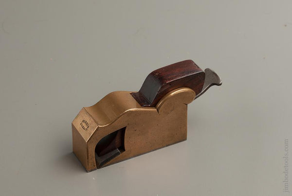 NORRIS No. 27 Gun Metal Bull Nose Plane with Steel Sole with Original NUMBERED Iron and Wedge EXTRA FINE - 76083u
