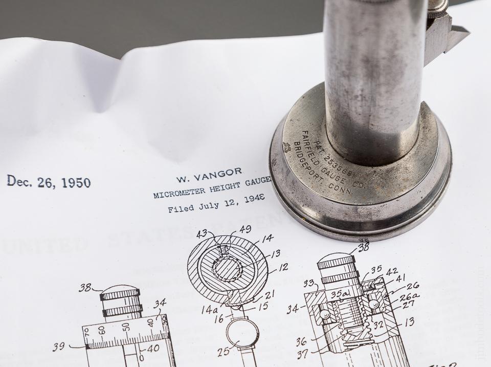 VANGOR Patent July 12, 1948 FAIRFIELD GAUGE CO Height Gauge - 76084