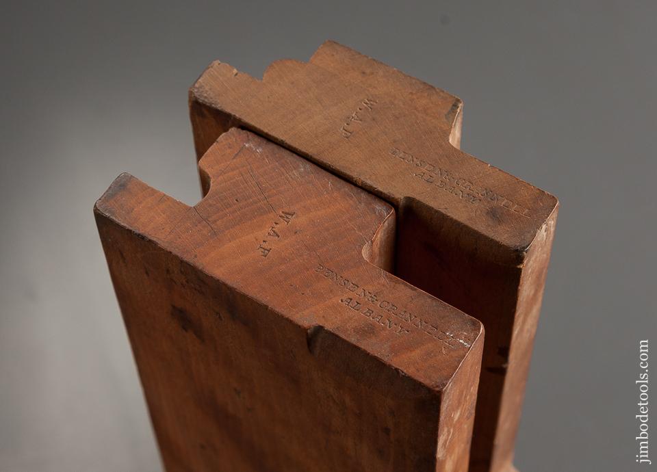 RARE 1/2 inch Fenced Drop Leaf Table Joint Planes by BENSEN & CRANNELL ALBANY NY circa 1843-62 FINE - 76092