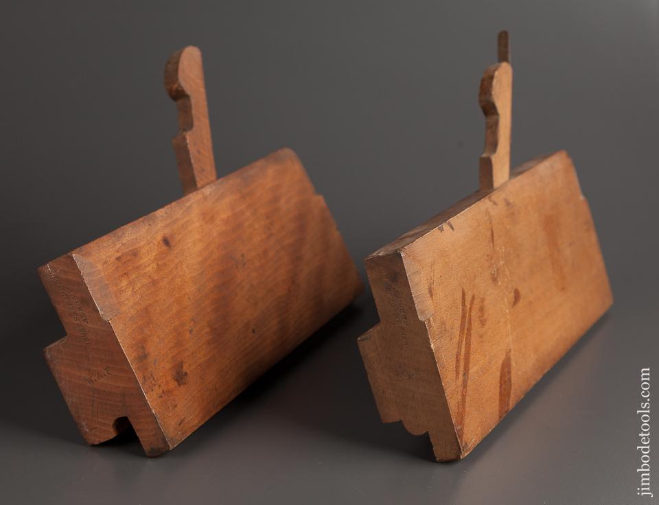 RARE 1/2 inch Fenced Drop Leaf Table Joint Planes by BENSEN & CRANNELL ALBANY NY circa 1843-62 FINE - 76092