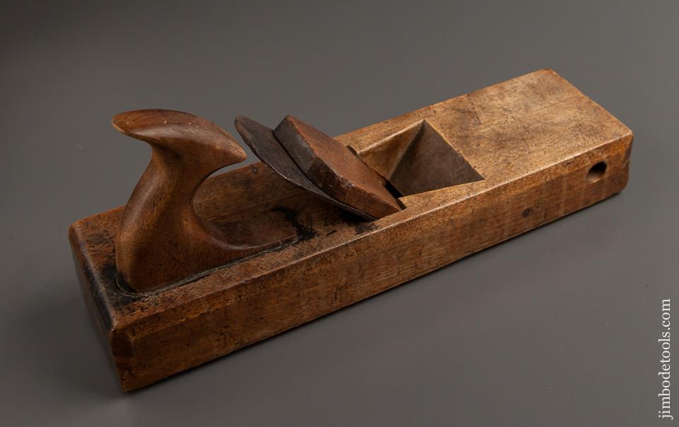 Early 3 5/8 x 13 1/8 inch Yellow Birch Cornice Molding Plane - 76097