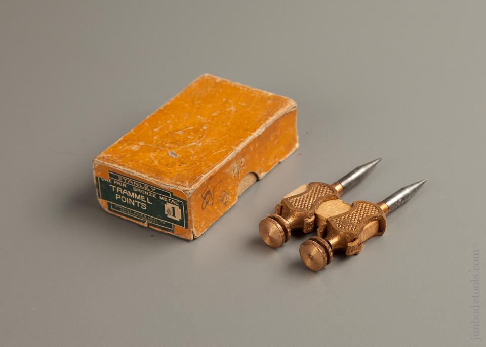 STANLEY No. 1 Trammel Points in Original Box - 76120