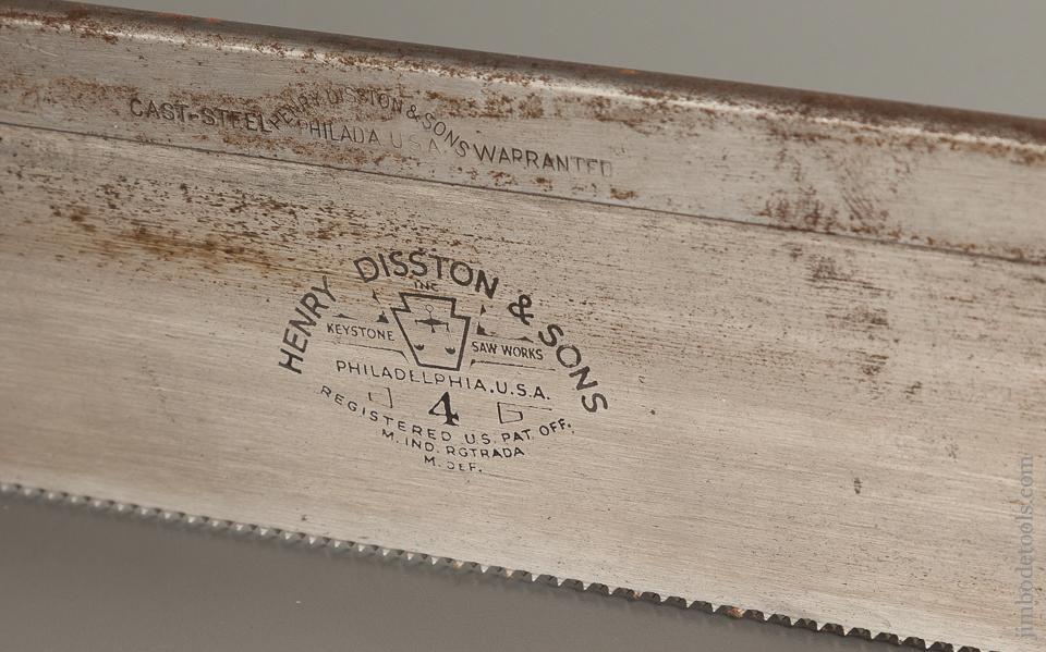 12 point 16 X 2 1/2 inch DISSTON No. 4 Miter Box Saw UNUSED - 76132
