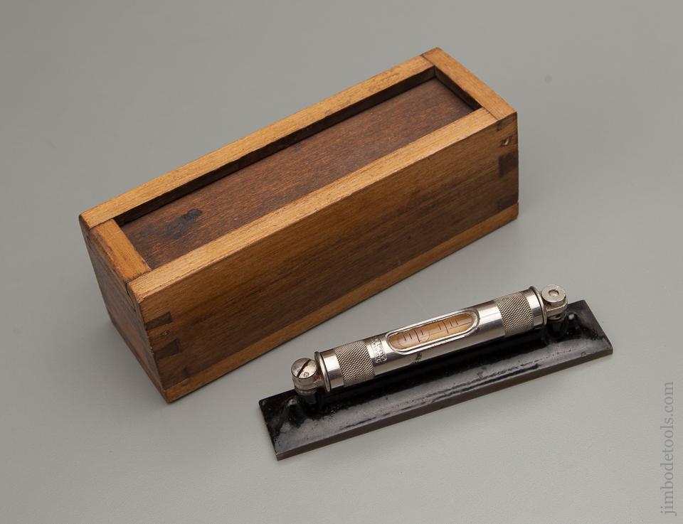 STARRETT 3 3/4 inch Eclipse Level in Wooden Box FLAWLESS - 76141