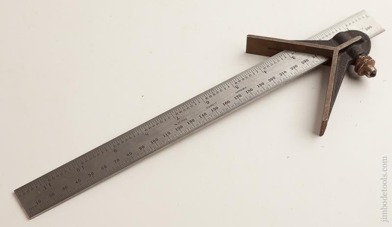 Center Finding Head on Mint 12 inch STARRETT No. 36 GRAD Scale - 76164R