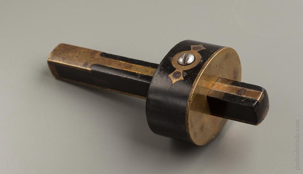 6 1/2 inch Ebony Brass Frame Mortise Gauge by FROST NORWICH C. PAVELEY - 76185R