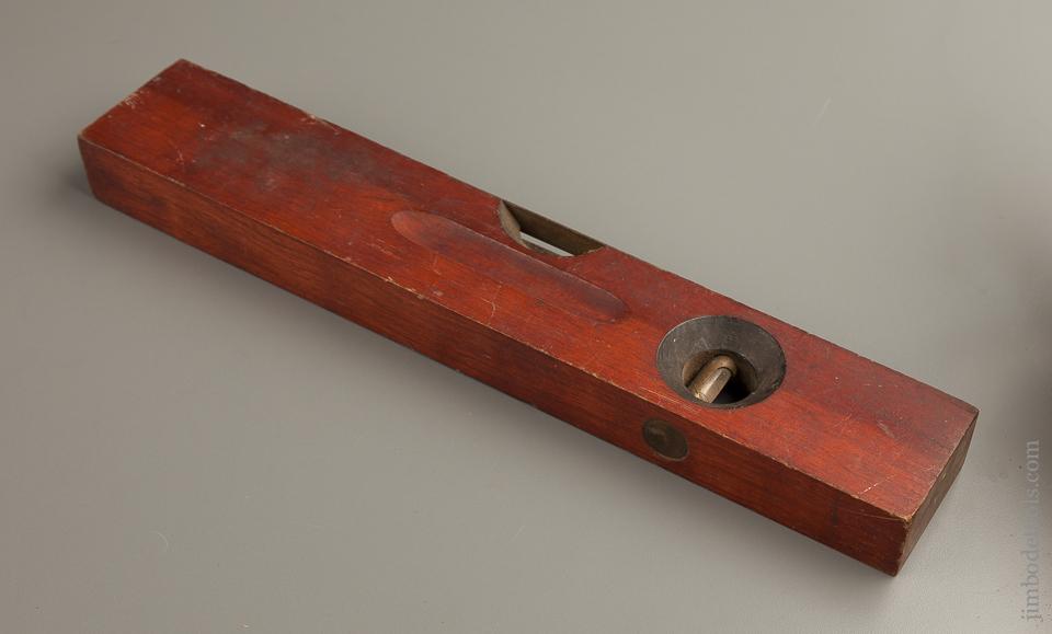 14 inch STANLEY NO. 104 Cherry Wood Carpenter's Plumb and Level with Decal - 76204R