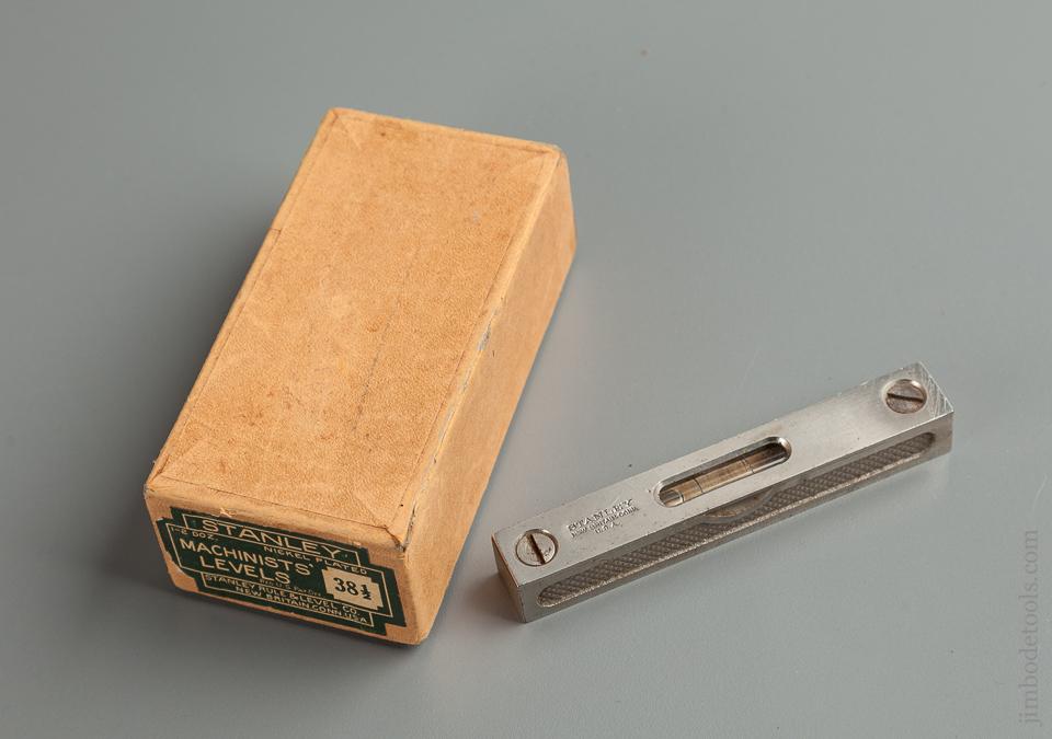 STANLEY No. 38 1/2 Machinist's Level FINE in Original Box - 76210R