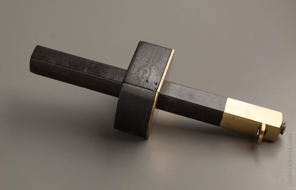 Nine Inch Ebony and Brass Slitting Gauge Unmarked - 76218R