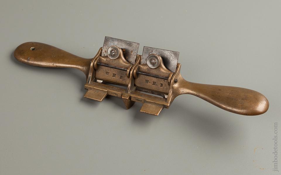 Awesome Brass Double Iron Shave 11 1/2 inches long, 1 1/2 inch irons - 76233