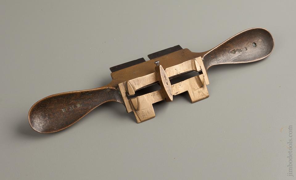 Awesome Brass Double Iron Shave 11 1/2 inches long, 1 1/2 inch irons - 76233