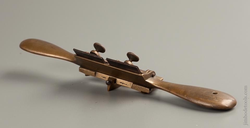 Awesome Brass Double Iron Shave 11 1/2 inches long, 1 1/2 inch irons - 76233