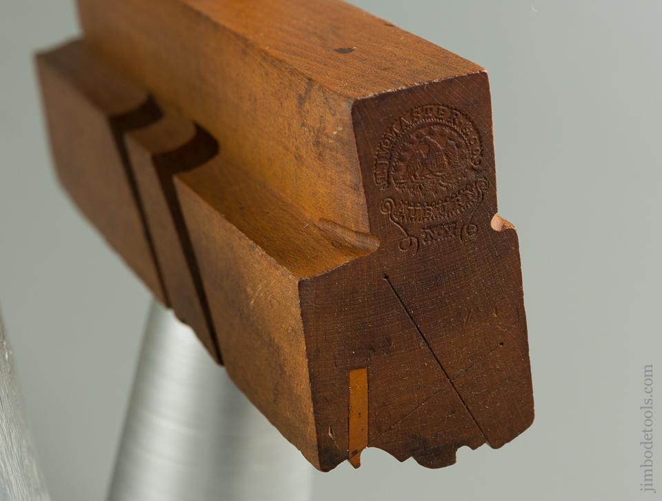 Great T.J. M'MASTER & CO AUBURN Double Iron Crispy Complex Molding Plane circa 1825-39 GOOD++ - 76263