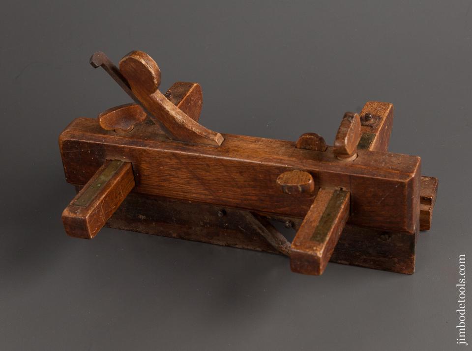 Fine and Rare! "E. DAVIS" Yellow Birch 18th Century Yankee Style Plow Plane - 76264U